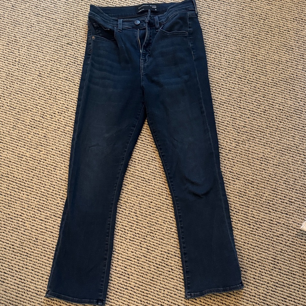 Veronica Beard Women's Dark Blue Ankle Jeans